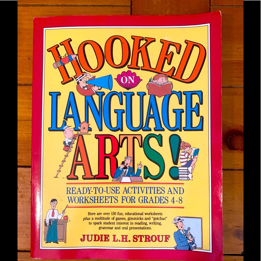 NEW 231 Pages Hooked on Language Arts Activities and Worksheets for Grad…